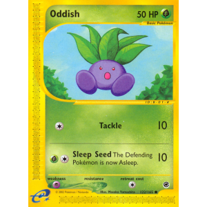 Oddish 122/165 Pokemon TCG E-Card Expedition Base Set