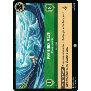 Perilous Maze - Watery Labyrinth 101/204 Disney Lorcana TCG Azurite Sea