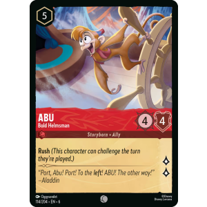 Abu - Bold Helmsman 114/204 Disney Lorcana TCG Azurite Sea