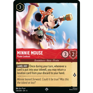 Super Rare Minnie Mouse - Pirate Lookout 120/204 Disney Lorcana TCG Azurite Sea