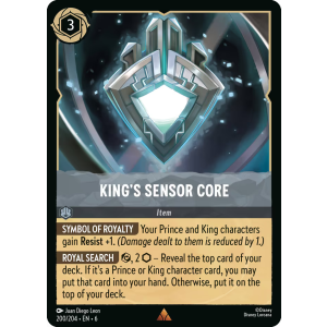 King's Sensor Core 200/204 Disney Lorcana TCG Azurite Sea