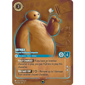 Enchanted Baymax - Personal Healthcare Companion 218/204 Disney Lorcana TCG Azurite Sea