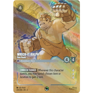 Enchanted Wreck-it Ralph - Ham Hands 220/204 Disney Lorcana TCG Azurite Sea