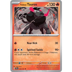 Paldean Tauros 18/191 Pokemon TCG Scarlet & Violet Surging Sparks