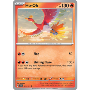 Ho-Oh 19/191 Pokemon TCG Scarlet & Violet Surging Sparks