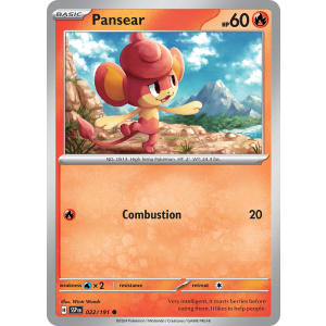 Pansear 22/191 Pokemon TCG Scarlet & Violet Surging Sparks