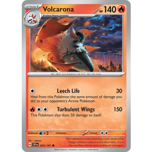 Volcarona 25/191 Pokemon TCG Scarlet & Violet Surging Sparks