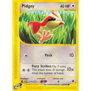 Pidgey 123/165 Pokemon TCG E-Card Expedition Base Set