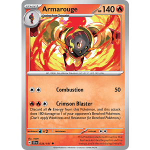 Armarouge 34/191 Pokemon TCG Scarlet & Violet Surging Sparks