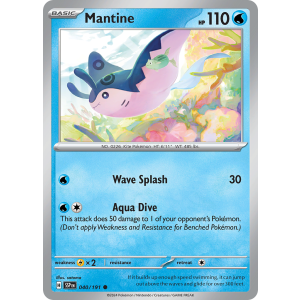 Mantine 40/191 Pokemon TCG Scarlet & Violet Surging Sparks