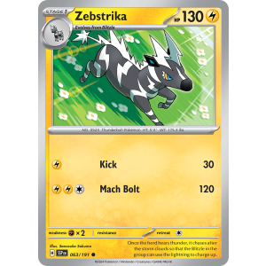 Zebstrika 63/191 Pokemon TCG Scarlet & Violet Surging Sparks