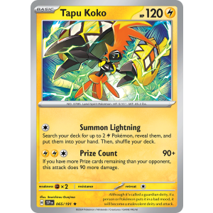 Tapu Koko 65/191 Pokemon TCG Scarlet & Violet Surging Sparks