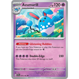 Azumarill 74/191 Pokemon TCG Scarlet & Violet Surging Sparks