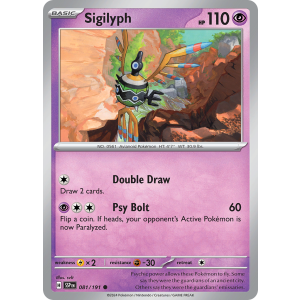 Sigilyph 81/191 Pokemon TCG Scarlet & Violet Surging Sparks