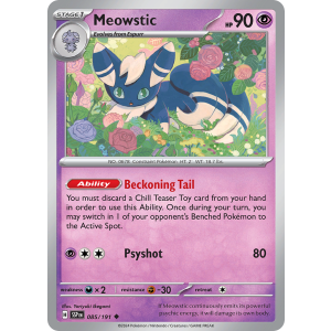 Meowstic 85/191 Pokemon TCG Scarlet & Violet Surging Sparks