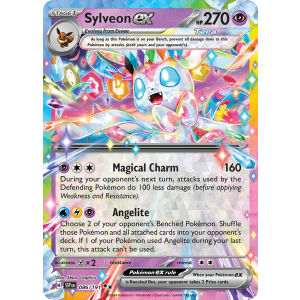 Double Rare Sylveon ex 86/191 Pokemon TCG Scarlet & Violet Surging Sparks