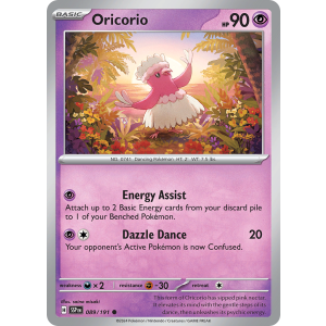 Oricorio 89/191 Pokemon TCG Scarlet & Violet Surging Sparks