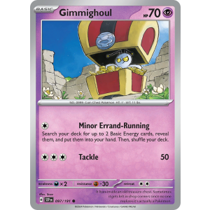 Gimmighoul 97/191 Pokemon TCG Scarlet & Violet Surging Sparks