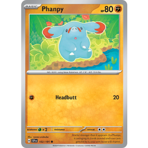 Phanpy 102/191 Pokemon TCG Scarlet & Violet Surging Sparks