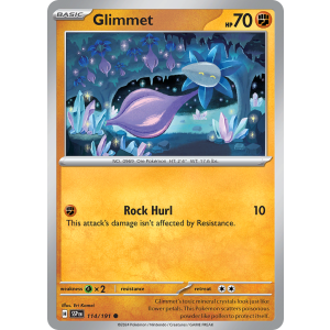 Glimmet 114/191 Pokemon TCG Scarlet & Violet Surging Sparks