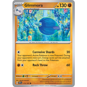 Glimmora 115/191 Pokemon TCG Scarlet & Violet Surging Sparks