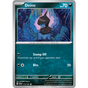 Deino 117/191 Pokemon TCG Scarlet & Violet Surging Sparks