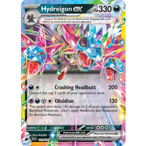 Double Rare Hydreigon ex 119/191 Pokemon TCG Scarlet & Violet Surging Sparks