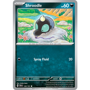 Shroodle 120/191 Pokemon TCG Scarlet & Violet Surging Sparks