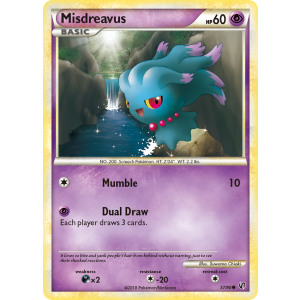 Misdreavus 57/90 Pokemon TCG HeartGold & SoulSilver HSUndaunted