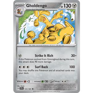 Gholdengo 131/191 Pokemon TCG Scarlet & Violet Surging Sparks