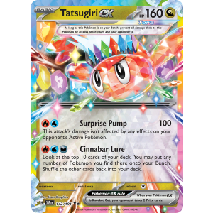 Double Rare Tatsugiri ex 142/191 Pokemon TCG Scarlet & Violet Surging Sparks