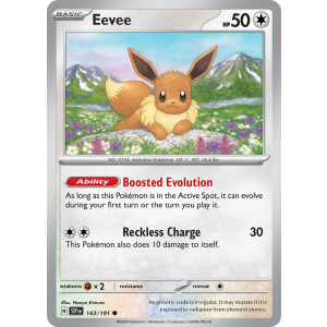 Eevee 143/191 Pokemon TCG Scarlet & Violet Surging Sparks