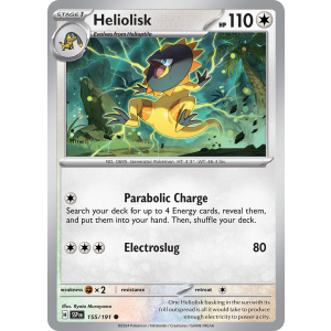 Heliolisk 155/191 Pokemon TCG Scarlet & Violet Surging Sparks