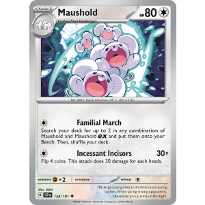 Maushold 158/191 Pokemon TCG Scarlet & Violet Surging Sparks