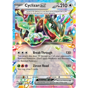 Double Rare Cyclizar ex 159/191 Pokemon TCG Scarlet & Violet Surging Sparks