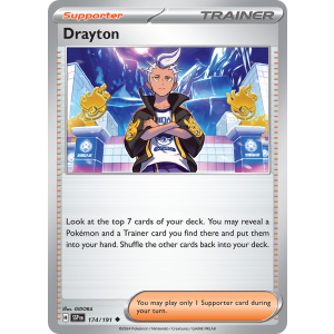 Drayton 174/191 Pokemon TCG Scarlet & Violet Surging Sparks