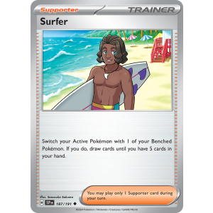 Surfer 187/191 Pokemon TCG Scarlet & Violet Surging Sparks