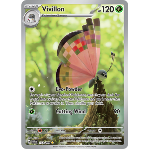 Illustration Rare Vivillon 193/191 Pokemon TCG Scarlet & Violet Surging Sparks