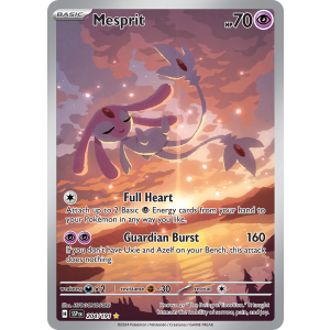 Illustration Rare Mesprit 204/191 Pokemon TCG Scarlet & Violet Surging Sparks