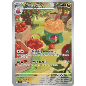 Illustration Rare Appletun 211/191 Pokemon TCG Scarlet & Violet Surging Sparks