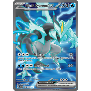 Ultra Rare Black Kyurem ex 218/191 Pokemon TCG Scarlet & Violet Surging Sparks