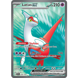 Ultra Rare Latias ex 220/191 Pokemon TCG Scarlet & Violet Surging Sparks