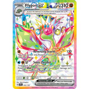 Ultra Rare Flygon ex 222/191 Pokemon TCG Scarlet & Violet Surging Sparks