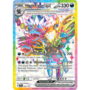 Ultra Rare Hydreigon ex 223/191 Pokemon TCG Scarlet & Violet Surging Sparks