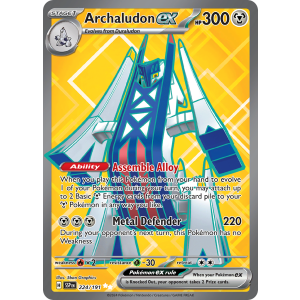 Ultra Rare Archaludon ex 224/191 Pokemon TCG Scarlet & Violet Surging Sparks