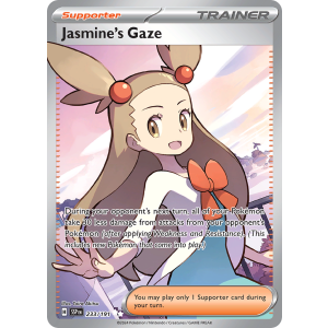 Ultra Rare Jasmine's Gaze 233/191 Pokemon TCG Scarlet & Violet Surging Sparks