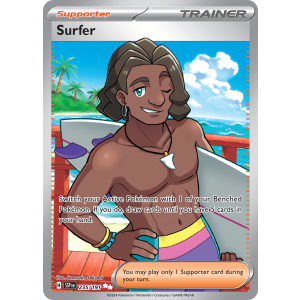 Ultra Rare Surfer 235/191 Pokemon TCG Scarlet & Violet Surging Sparks