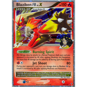 Rare Holo LV.X Blaziken FB LV.X 142/147 Pokemon TCG Platinum Supreme Victors