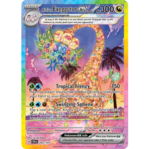 Special Illustration Rare Alolan Exeggutor ex 242/191 Pokemon TCG Scarlet & Violet Surging Sparks