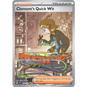 Special Illustration Rare Clemont's Quick Wit 243/191 Pokemon TCG Scarlet & Violet Surging Sparks